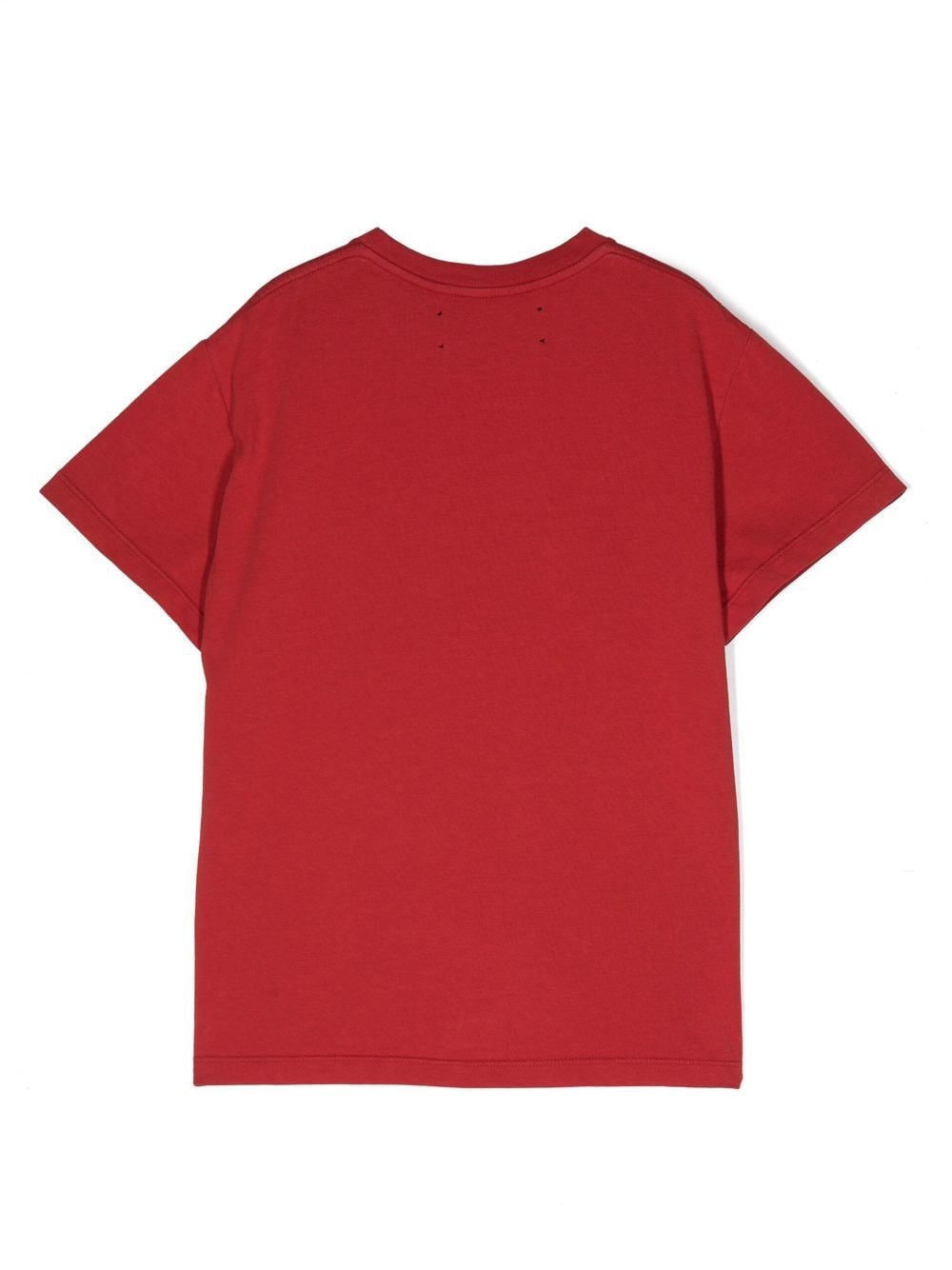 Shop Amiri Logo-print Cotton T-shirt In Red