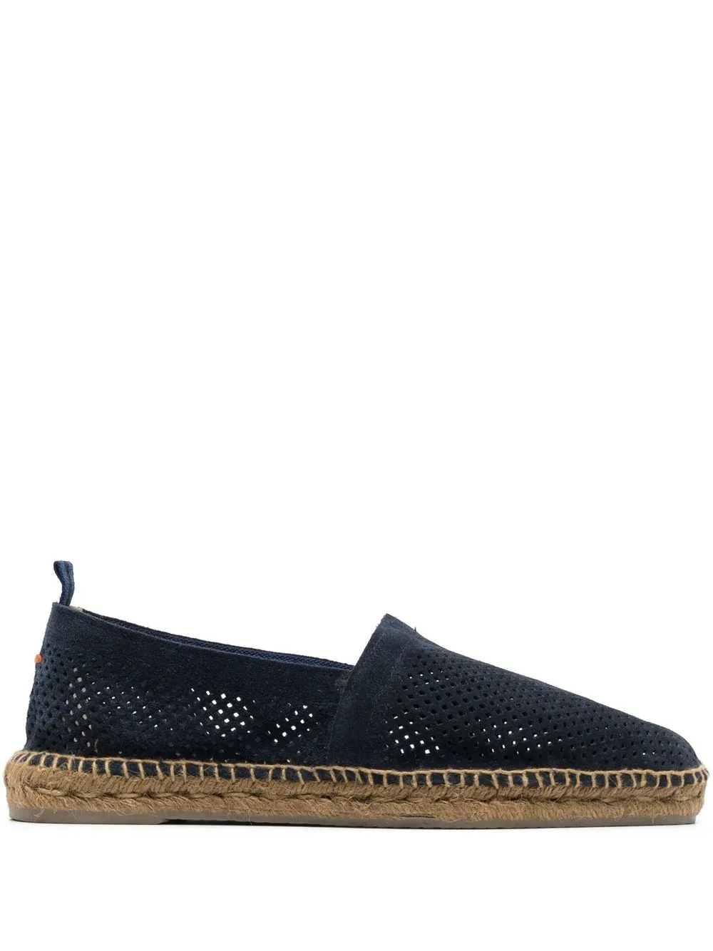 

Castañer perforated-detail suede espadrilles - Blue