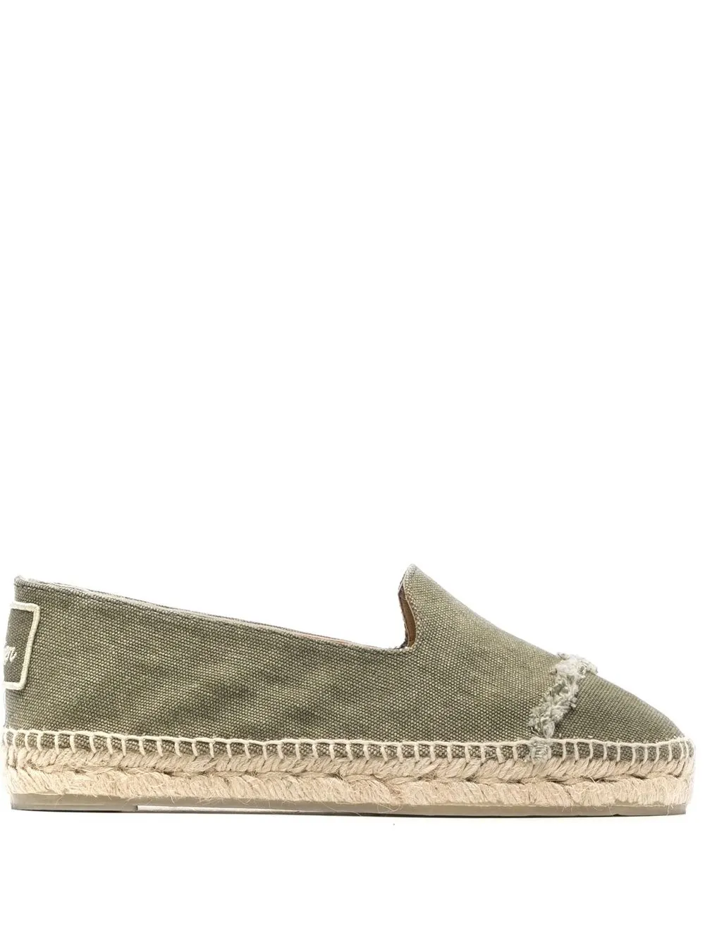 

Castañer frayed-edge flat espadrilles - Green