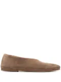 Marsèll almond-toe suede ballerina shoes - Brown