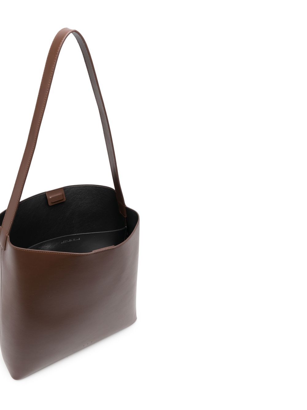 Aesther Ekme Medium Leather Shoulder Bag In Dark Brown
