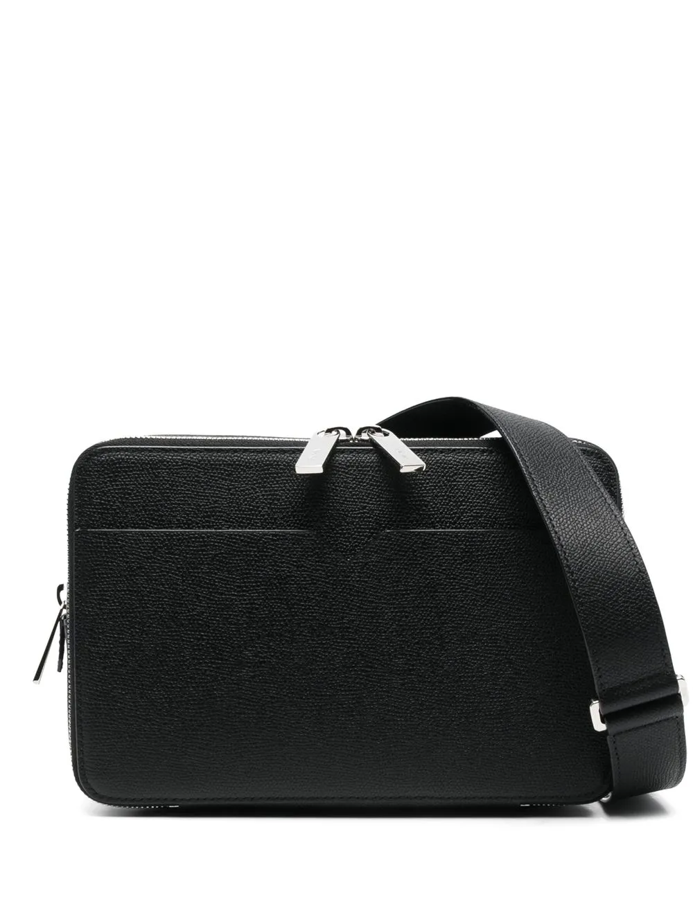 Valextra Calf Leather Belt Bag In Black