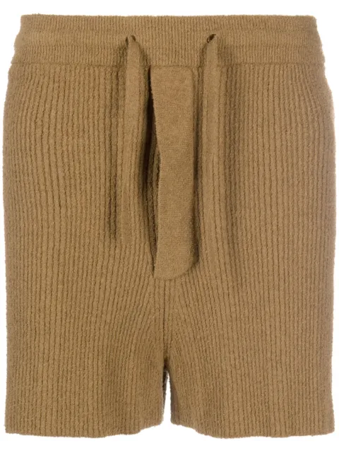 Nanushka knitted drawstring shorts