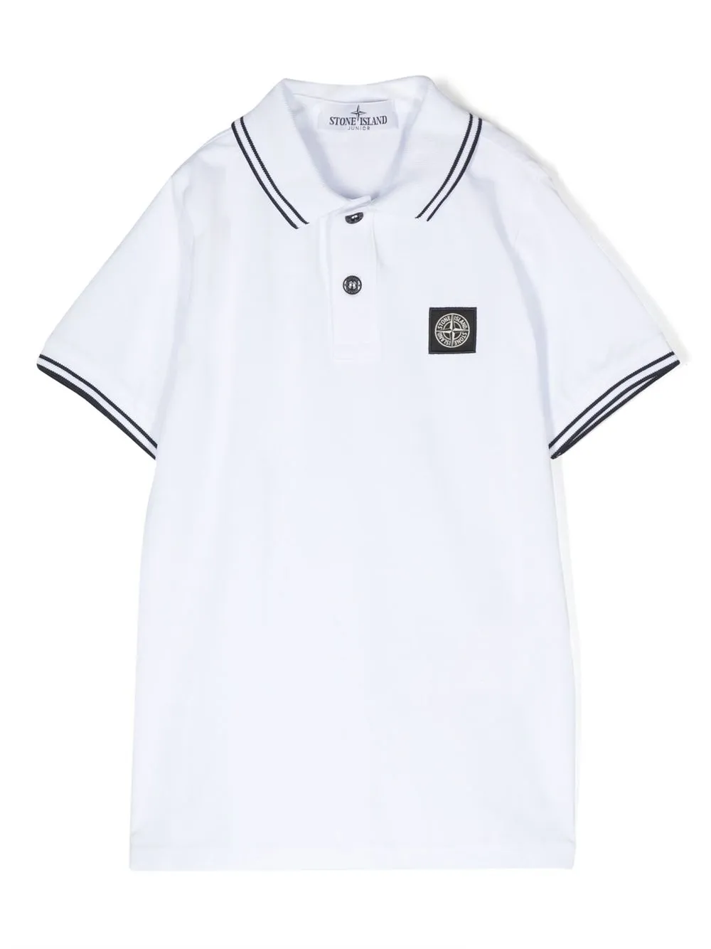 

Stone Island Junior short-sleeve polo shirt - White