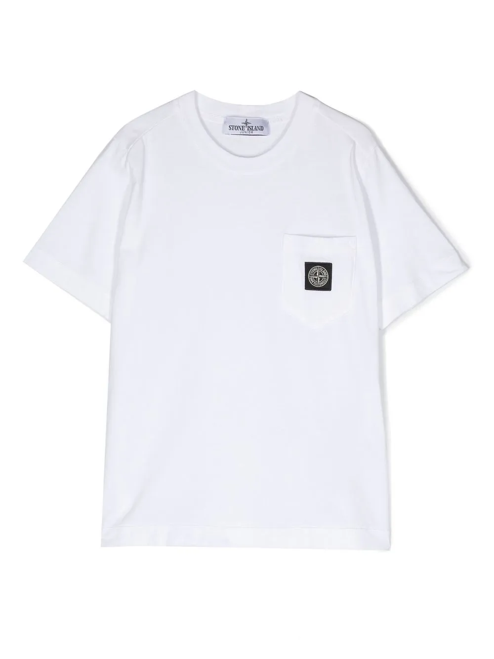 

Stone Island Junior logo-patch cotton T-shirt - White