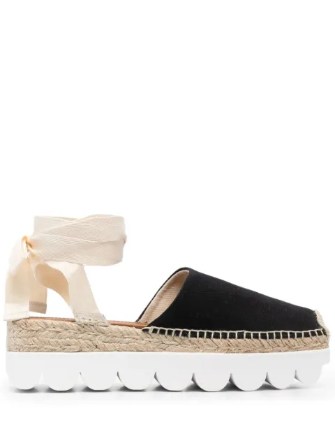 Marni ankle-tie flatform espadrilles