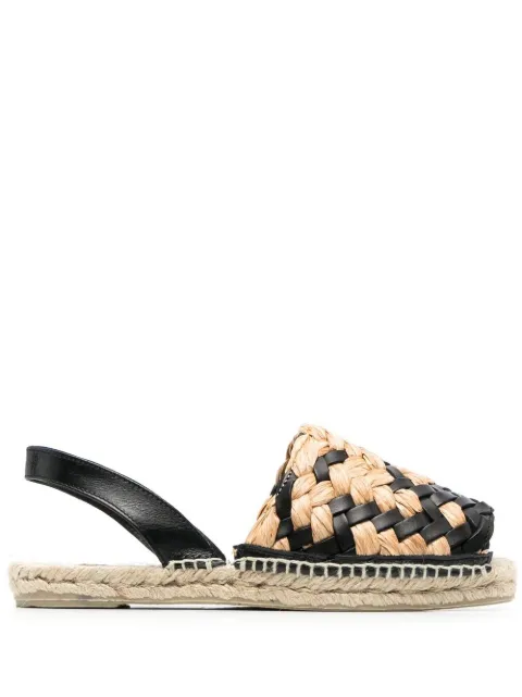 Castañer interwoven-raffia flat espadrilles