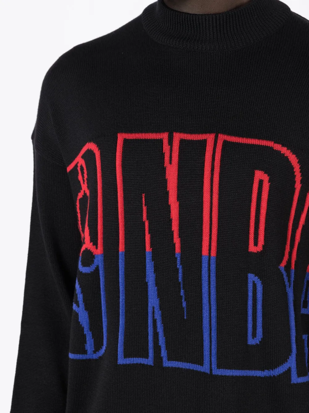 BOSS x NBA sweater met logoprint Zwart