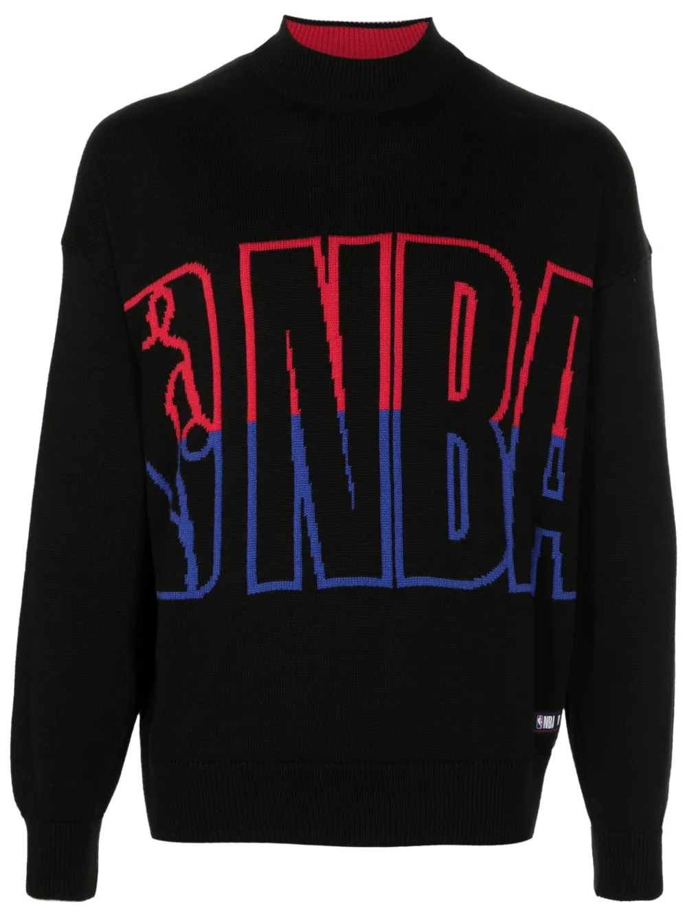 BOSS x NBA sweater met logoprint Zwart