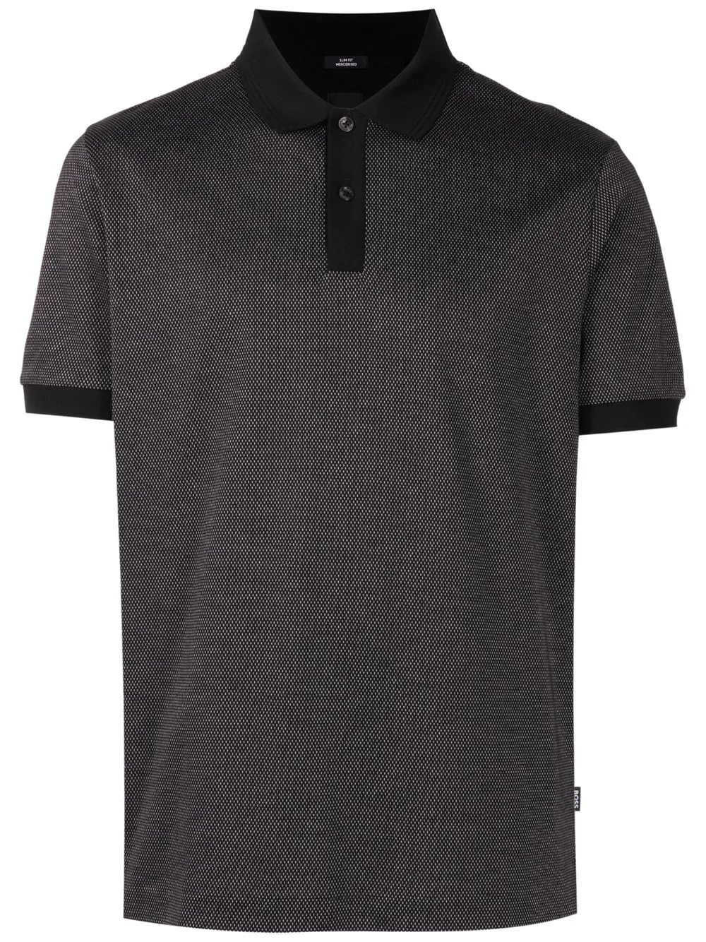 

BOSS mercerised cotton polo shirt - Black