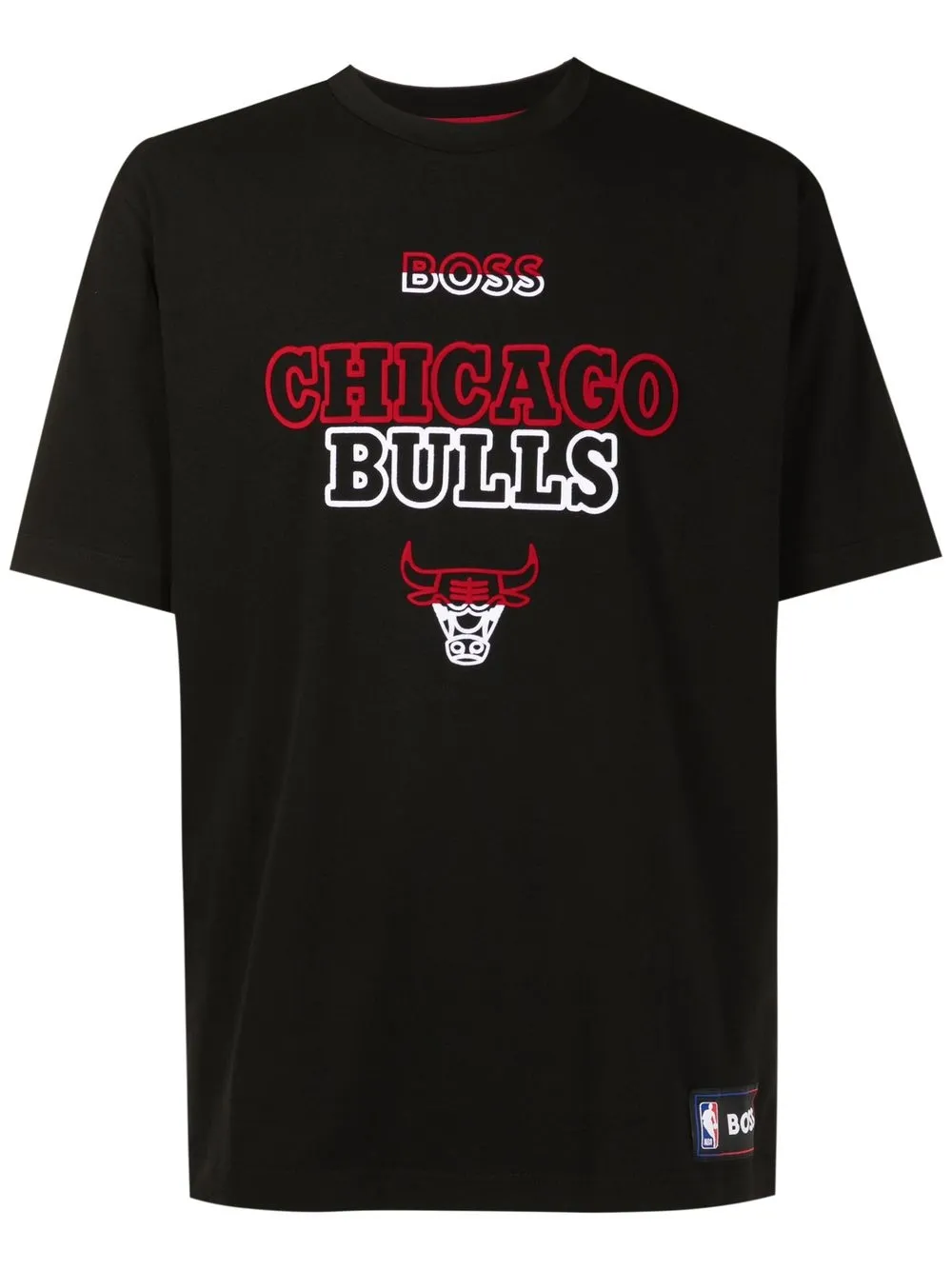 

BOSS playera con logo afelpado de BOSS x NBA - Negro