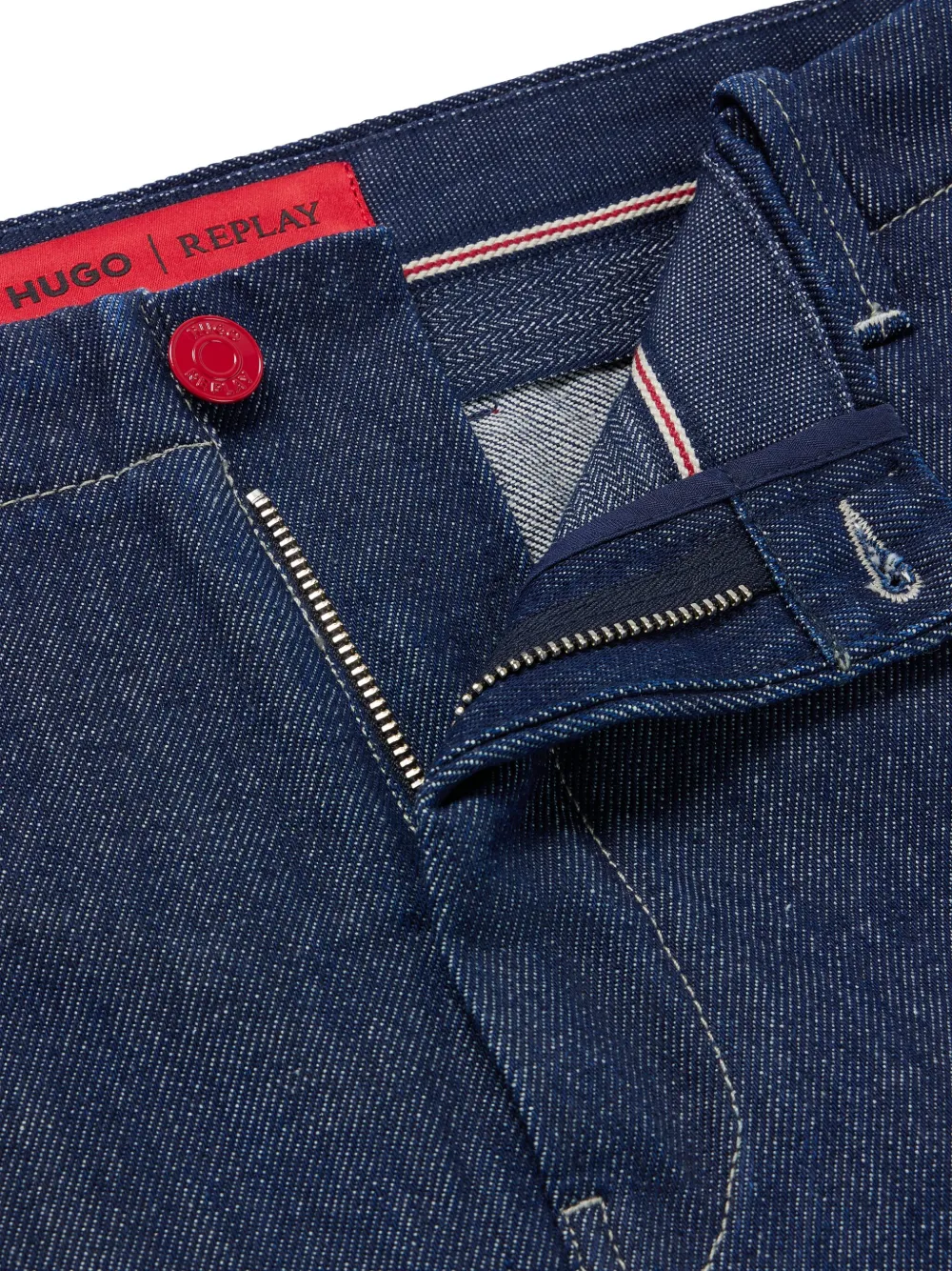 HUGO Calça jeans com barra ajustada | Calça jeans cenoura | Image 2