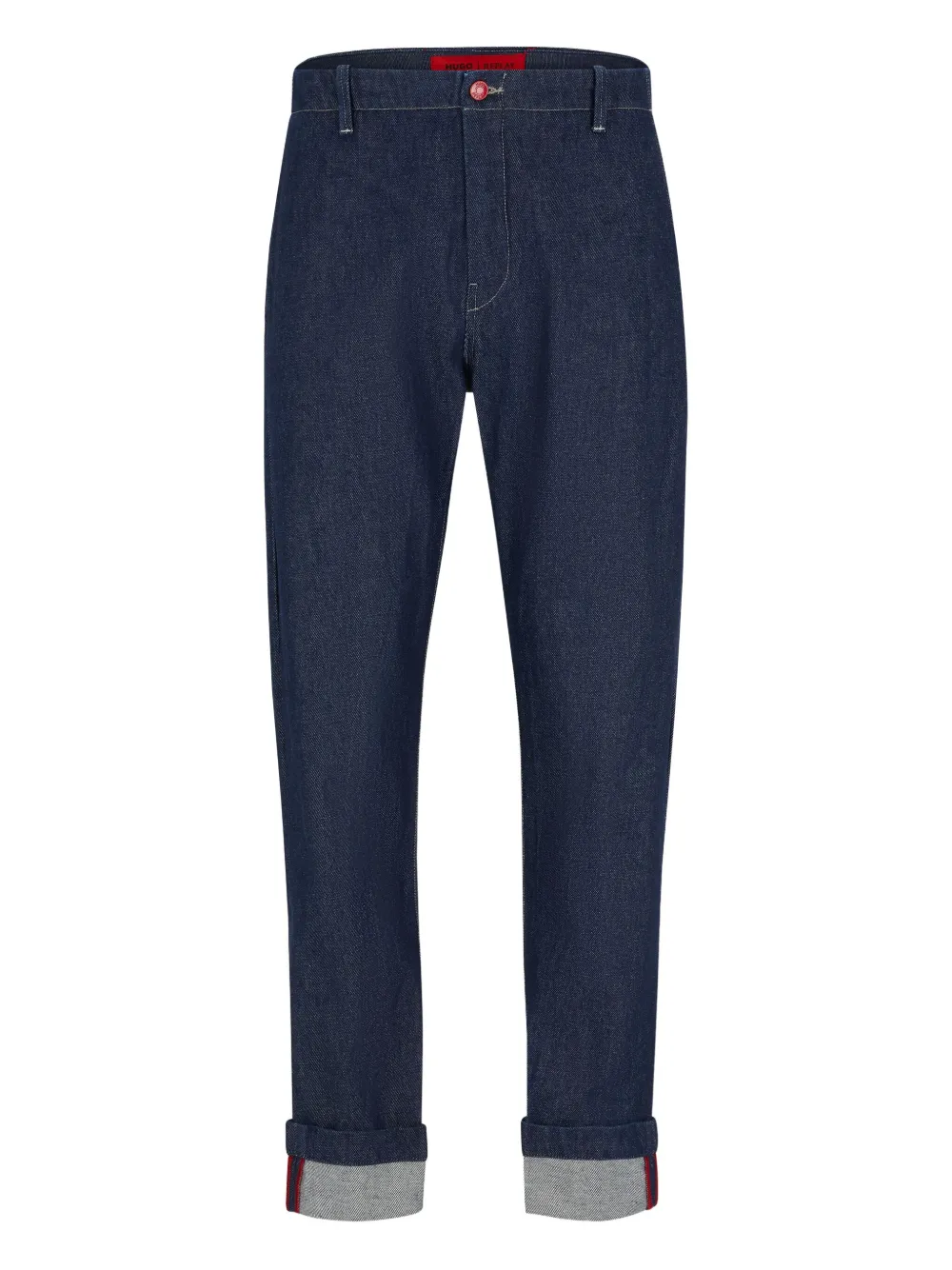 HUGO Calça jeans com barra ajustada | Azul | Image 1