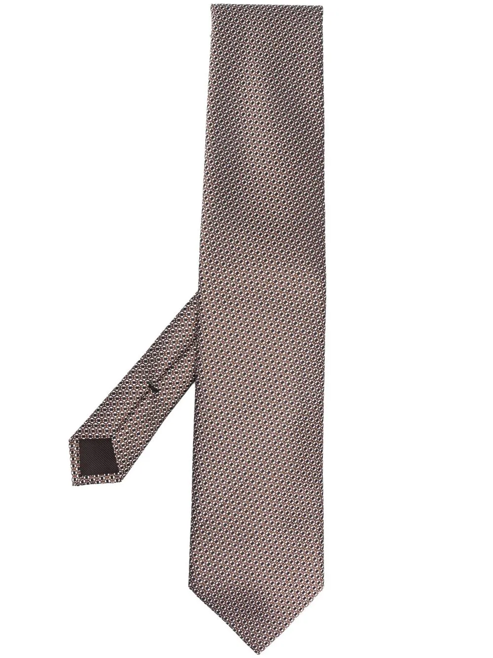 

TOM FORD patterned jacquard silk tie - Brown