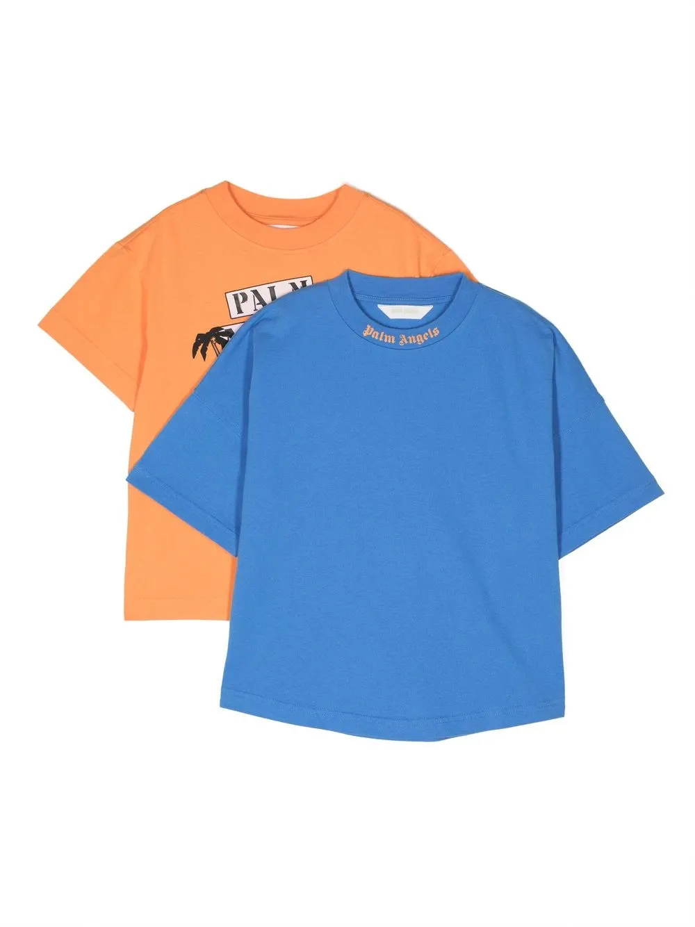 

Palm Angels Kids two-pack logo-print T-shirt - Blue