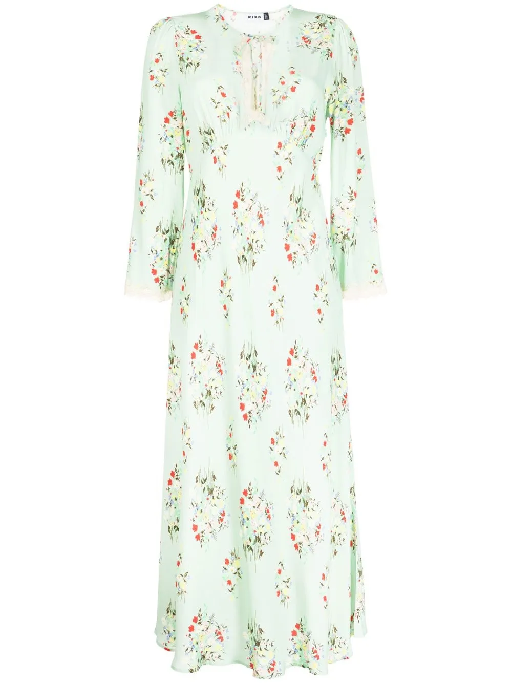 

Rixo vestido midi Angelica con estampado floral - Verde