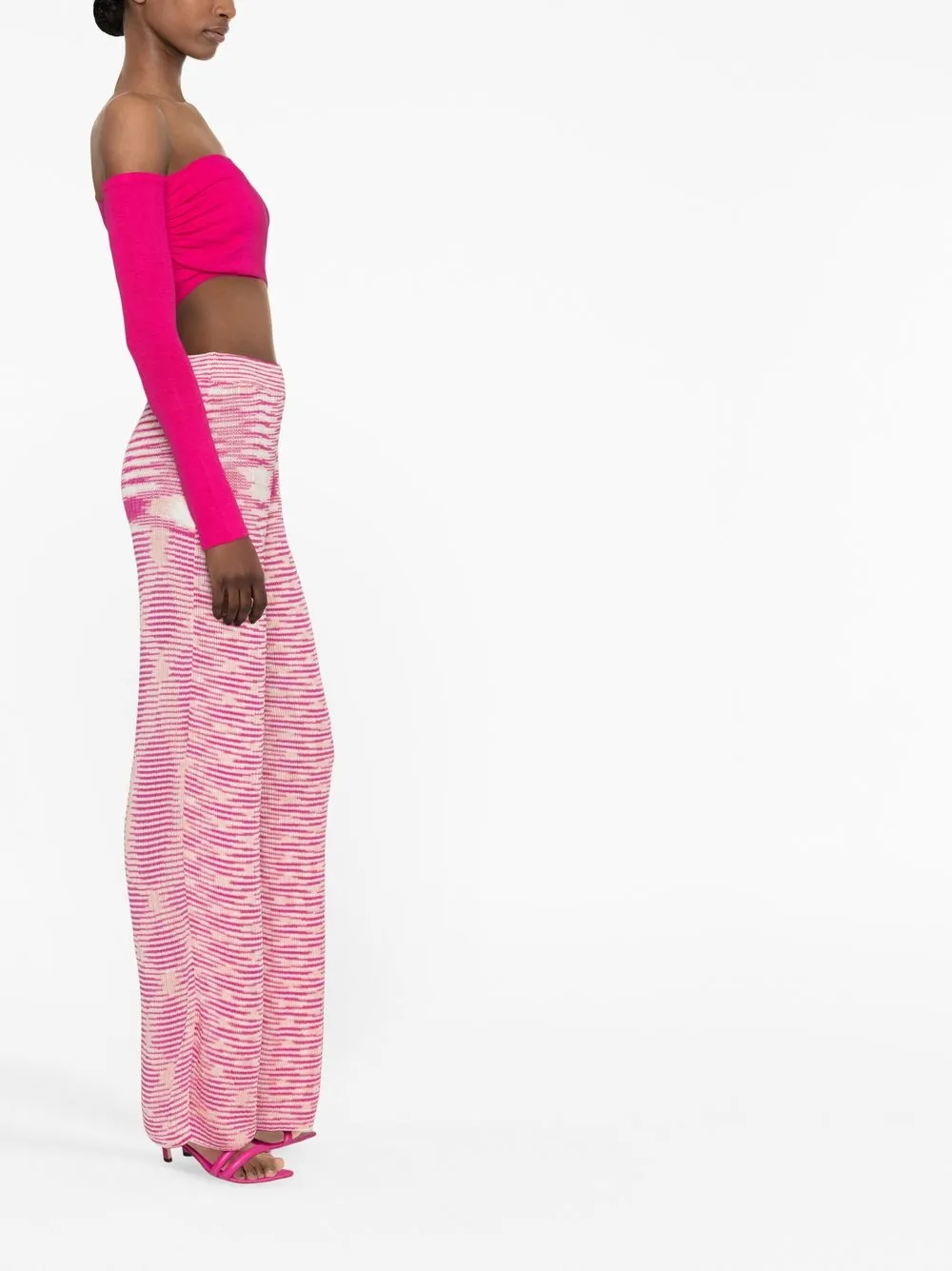  Missoni Patterned Knitted Trousers - Pink 