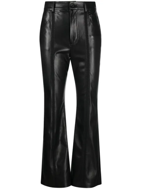 Nanushka cropped kick flare trousers