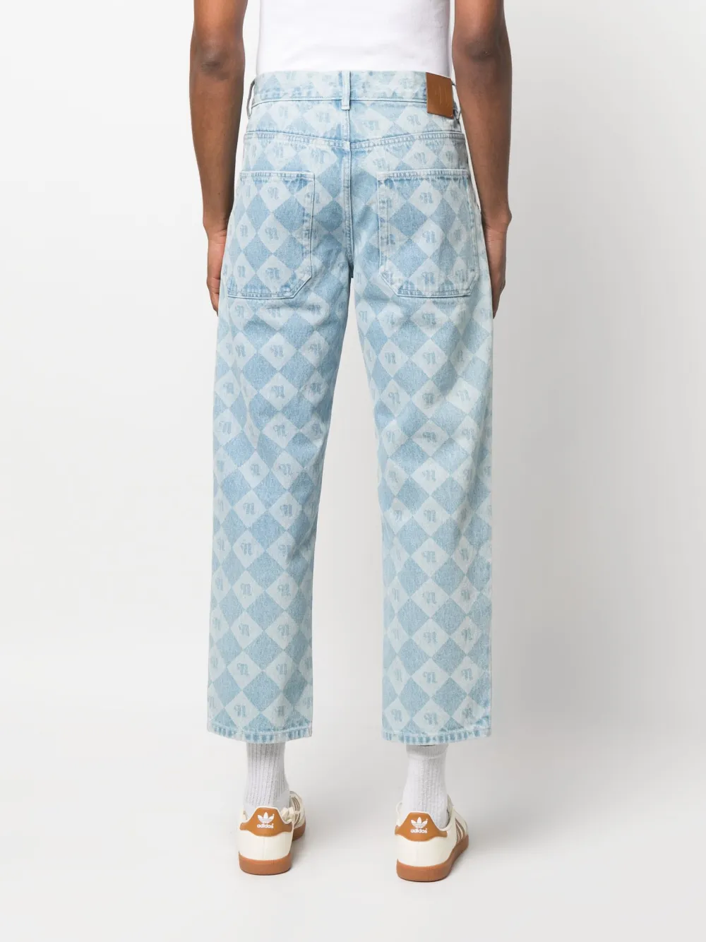 Nanushka Geruite jeans Blauw