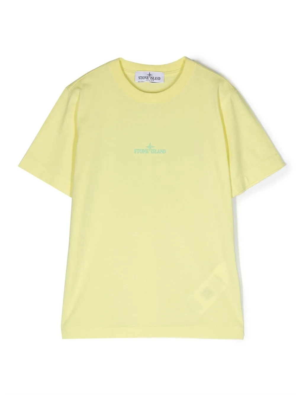 

Stone Island Junior logo-print cotton T-shirt - Yellow