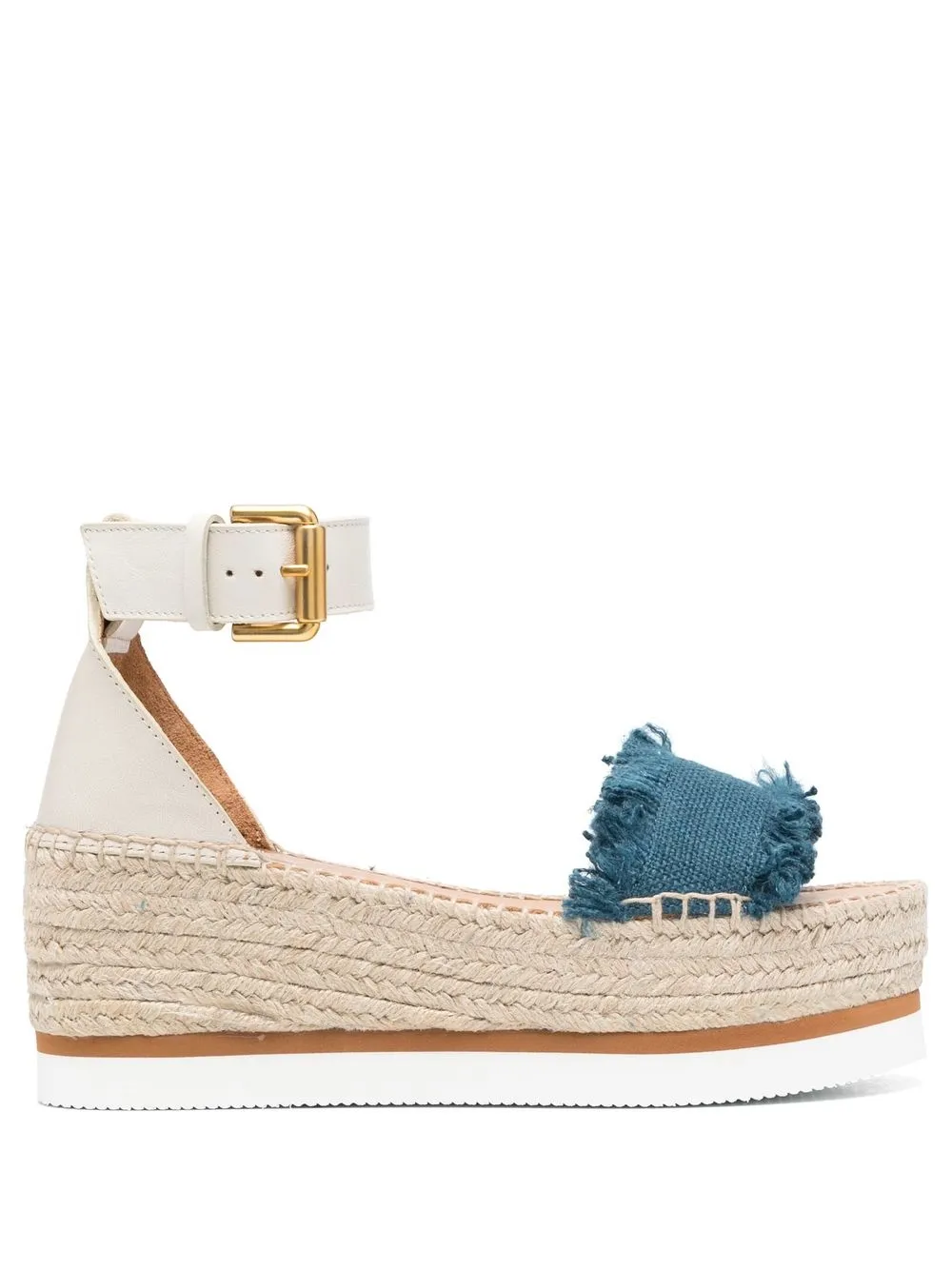 

See by Chloé buckle-fastening 75mm espadrilles sandals - Blue