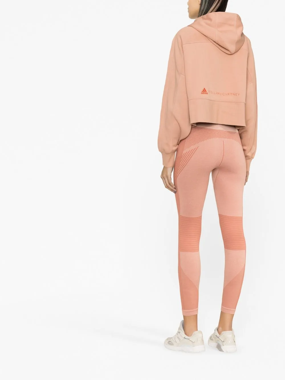 adidas by Stella McCartney Hoodie met logoprint - Beige