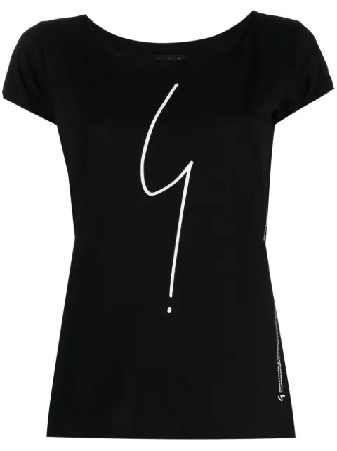 agnès b.  playera con logo estampado