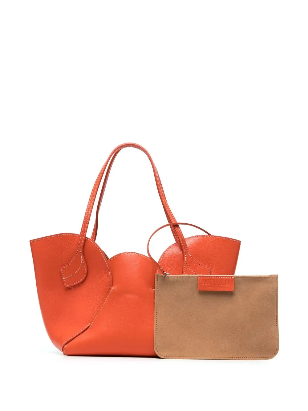 

Hereu Sepal tulip shape tote bag - Orange