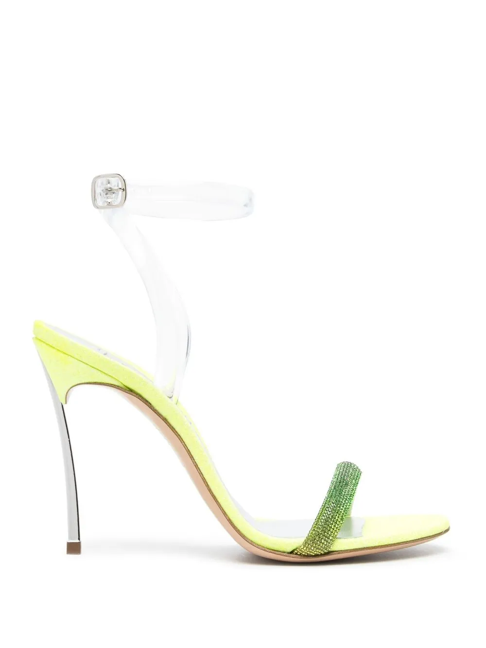 

Casadei 120mm glittered high-heel sandals - Green