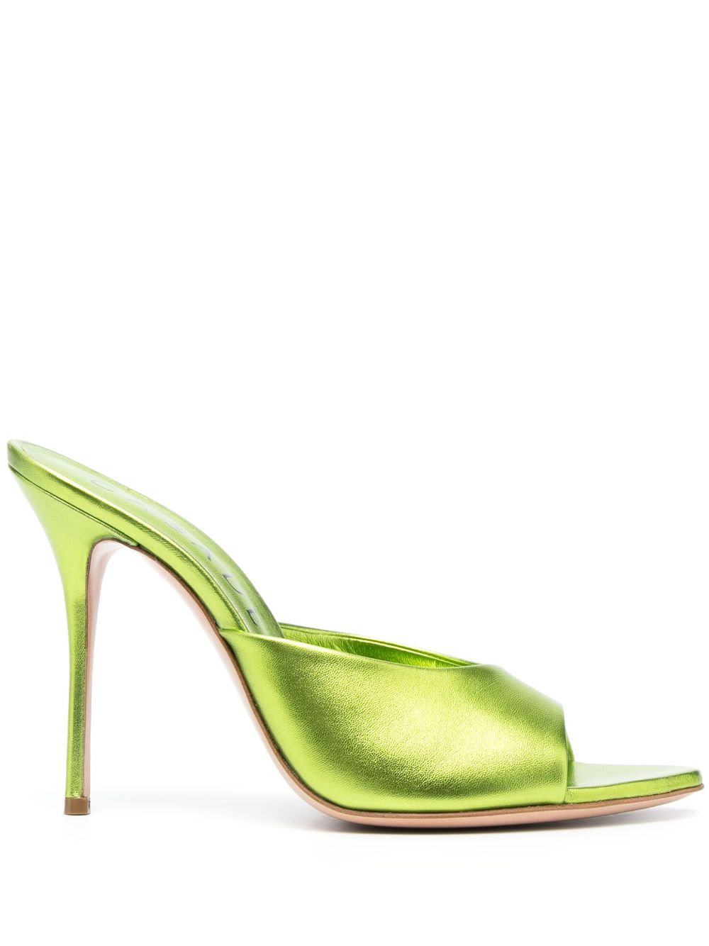 Casadei Julia Ilary Flash 115mm mules - Green