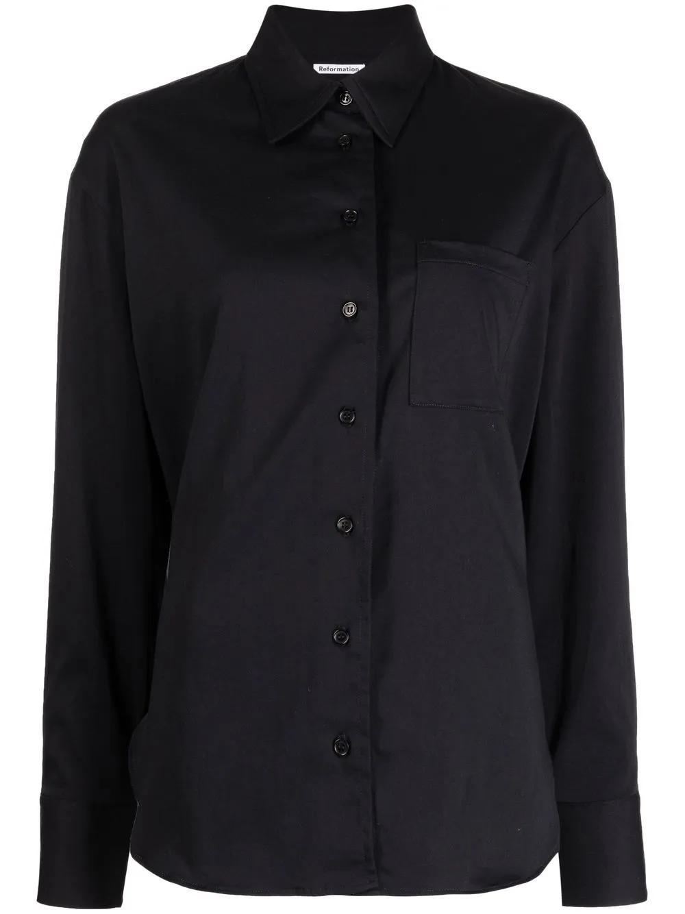 

Reformation Will patch-pocket shirt - Black