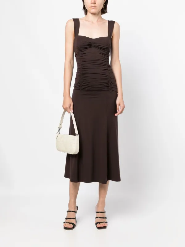 black knit dress with pockets Karen Kane Quinn V Neck Pocket Dress, M, Black main image 1