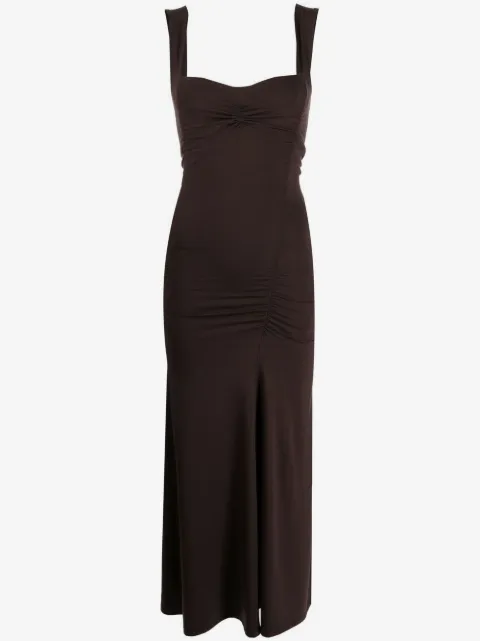 Reformation Suvi ruched midi dress