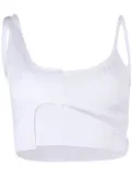 RTA Inacio cropped top - White