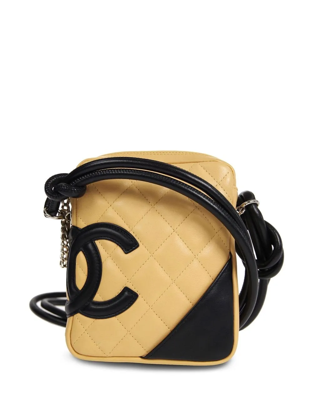 

CHANEL Pre-Owned 2003 Cambon zipped shoulder bag - Yellow