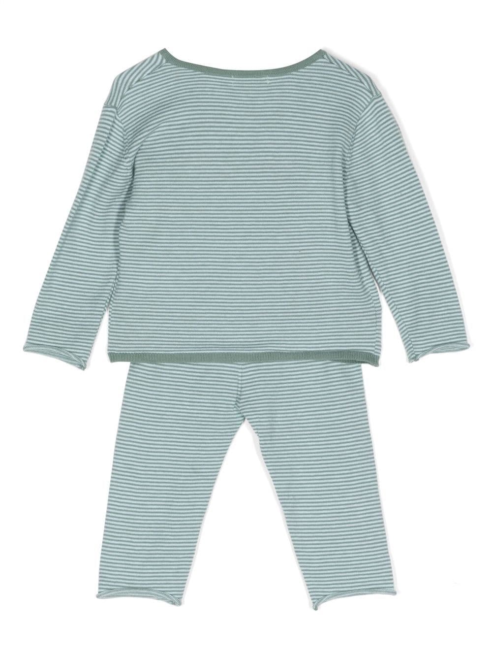 Bonton Gestreepte pyjama - Groen