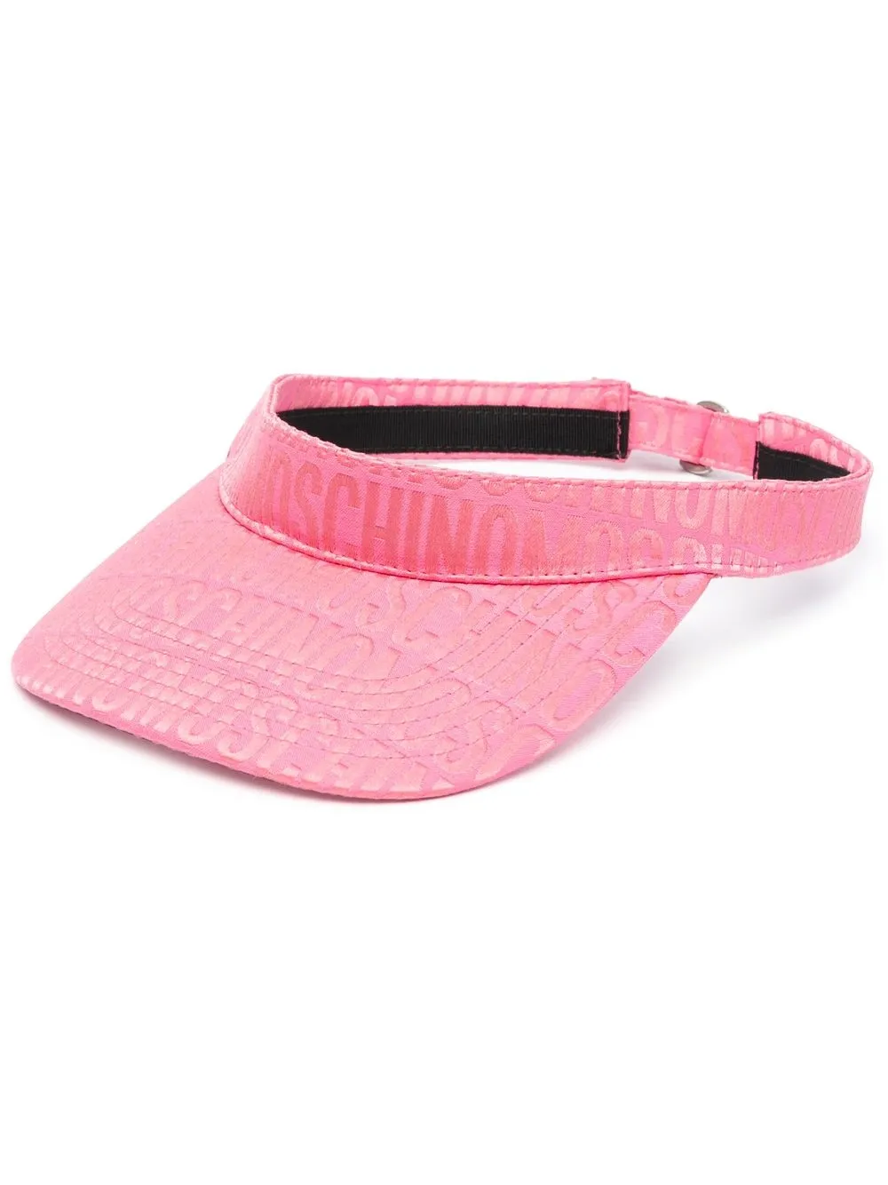 

Moschino logo-print sun visor - Pink