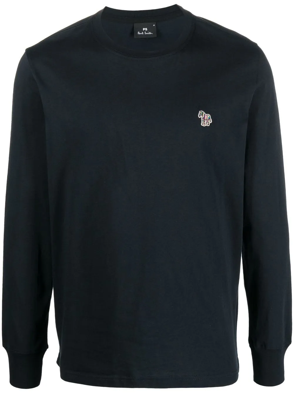 Ps By Paul Smith Zebra-patch Logo Sweatshirt In Blue