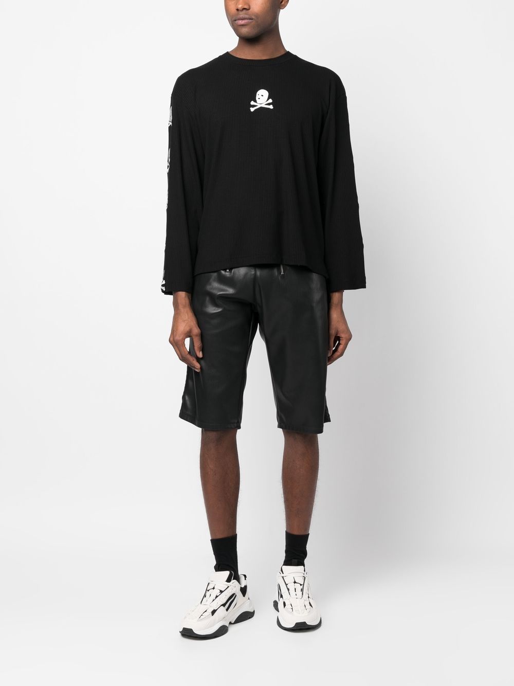 Youths In Balaclava embroidered-skull long-sleeve T-shirt - Farfetch