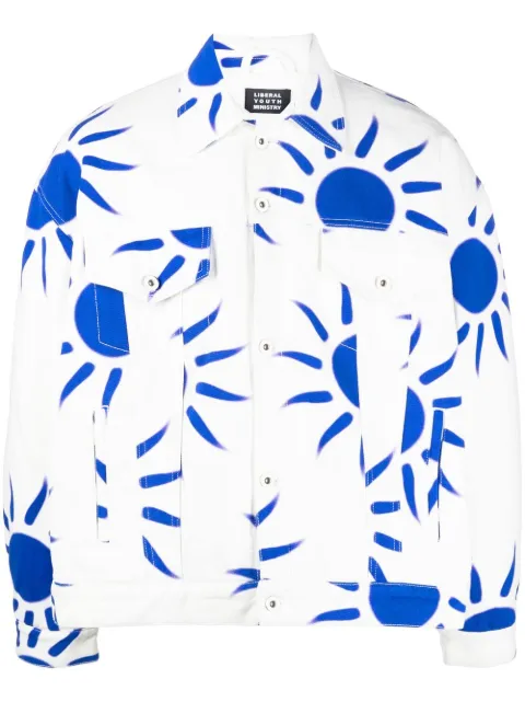 Liberal Youth Ministry sun-print denim jacket 