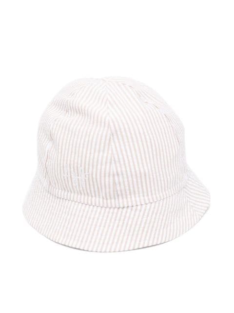 Il Gufo stripe-print cotton sun hat 