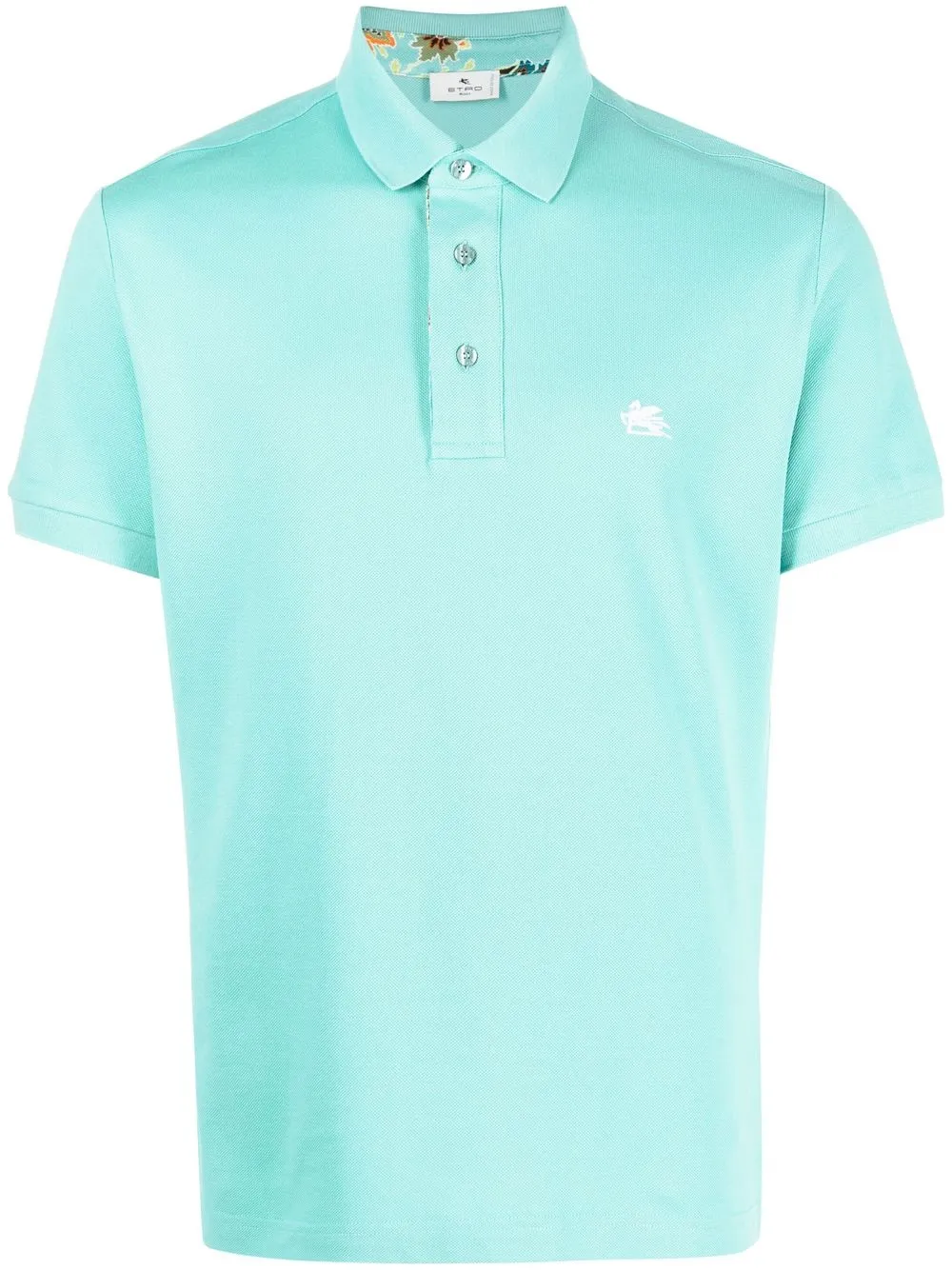 

ETRO embroidered logo polo shirt - Blue