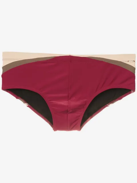 Amir Slama colour-block swim trunks