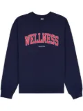 Sporty & Rich Wellness crew-neck cotton sweatshirt - Blue