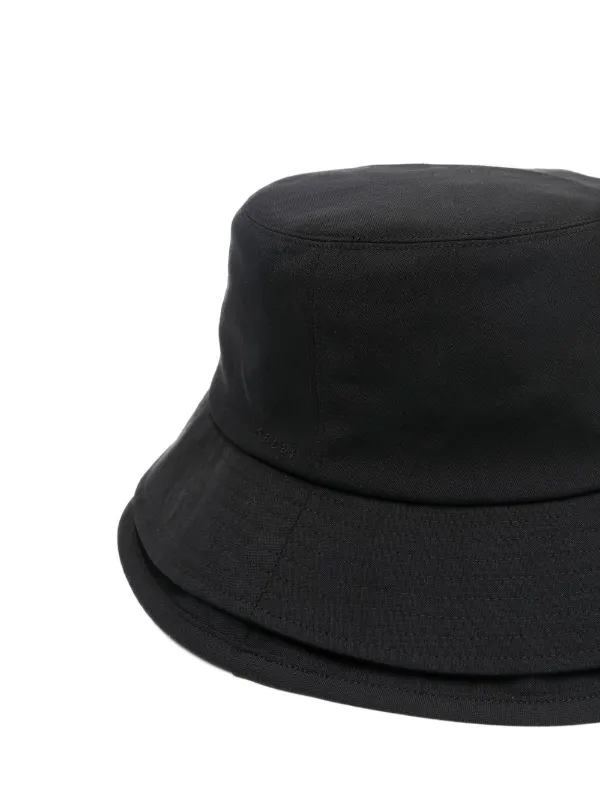 sacai ブラック バケットハット sacai(サカイ) Pocket Double Brim Hat Nylon Twillバケット