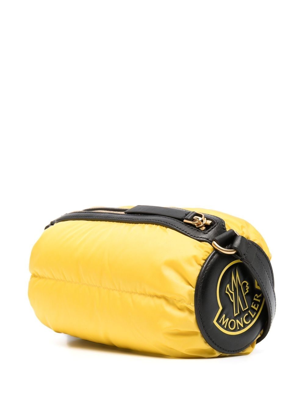 Shop Moncler Keoni Padded Crossbody Bag In Yellow