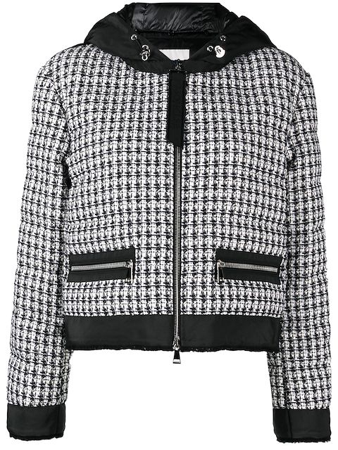 Moncler Remonay tweed puffer jacket