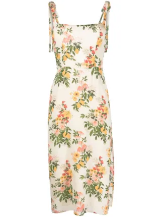 Reformation Besse floral-print Midi Dress - Farfetch