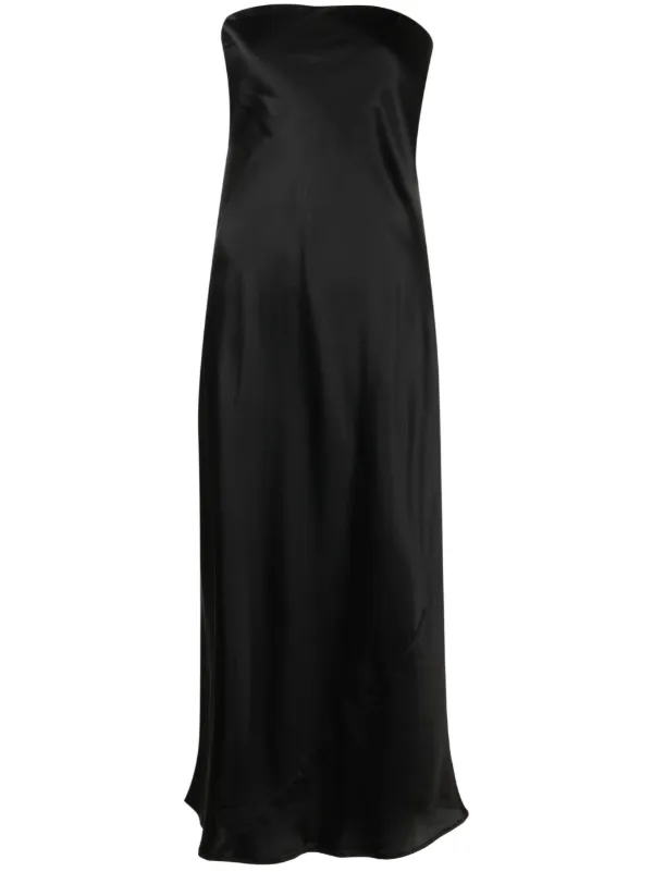 Reformation black silk on sale dress