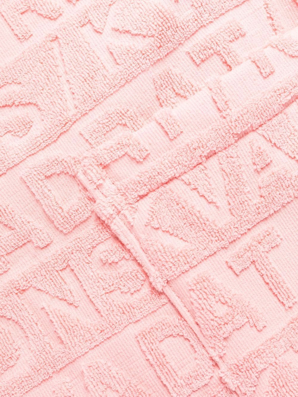 Versace logo-embossed Cotton Bath Robe - Pink
